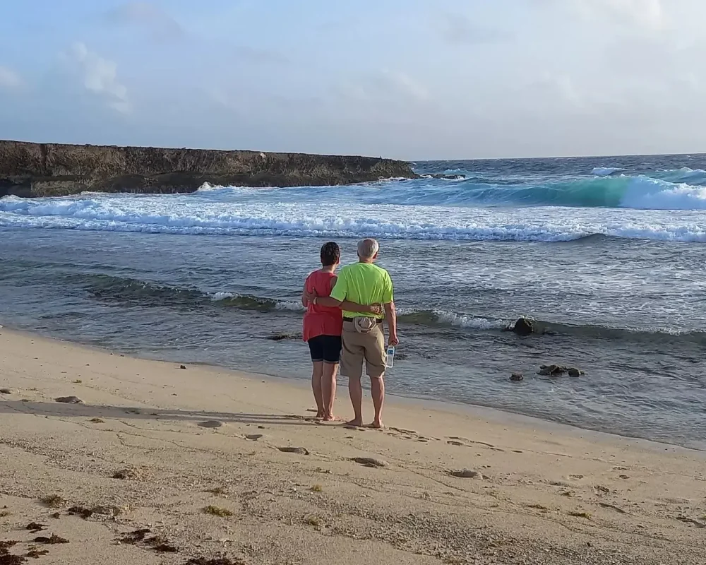 The Boca Cura inlet sacred to the Caquetío people on Aruba’s north coast