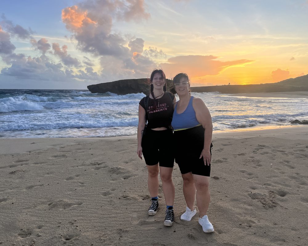 Sunrise at Moro Beach dunes in Aruba