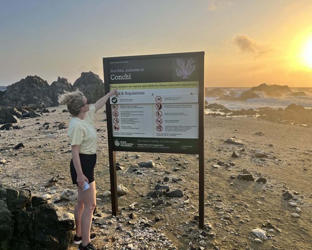 Sea grape forest hiking trail in Arikok National Park Aruba