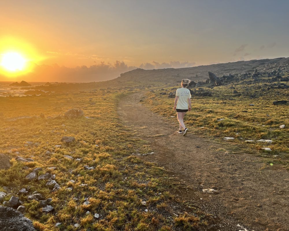 Sunrise hike in Arikok National Park Aruba